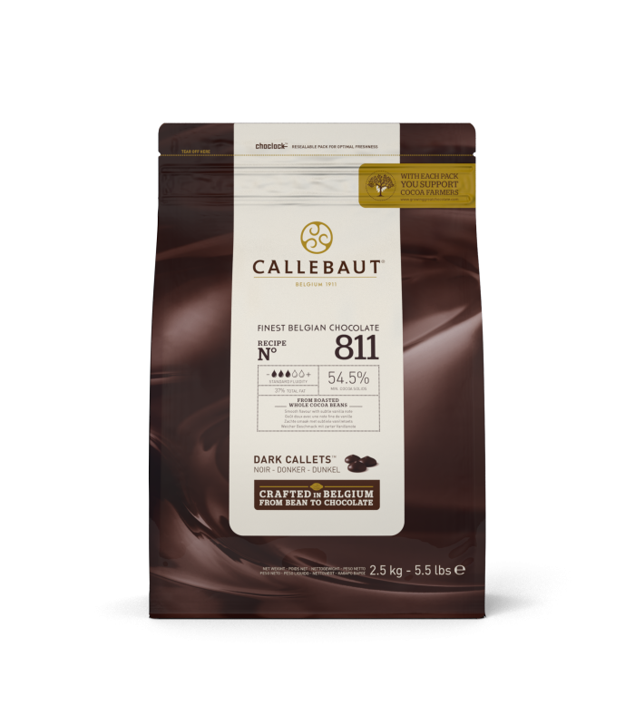 Chocolate Negro 811 Callets 54% (2.5 kg)
